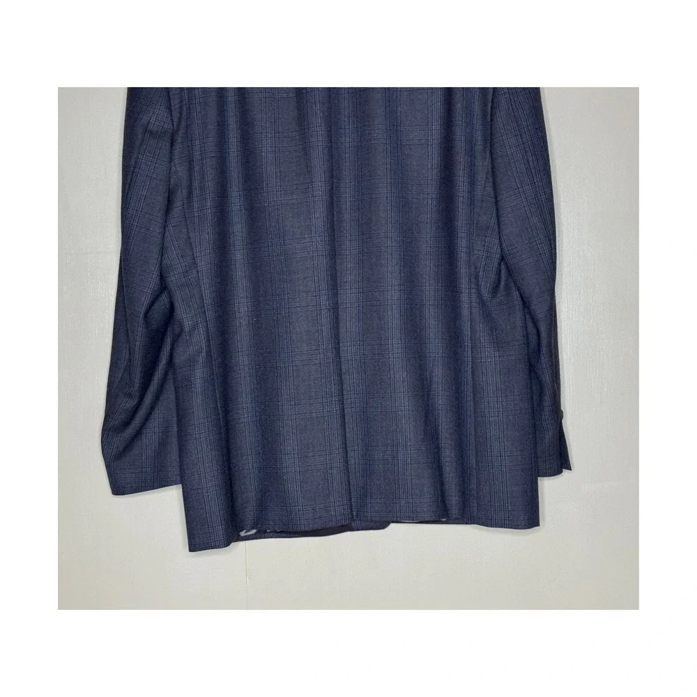 Lauren Ralph Lauren‎ Blue Windowpane Sport Coat Blazer 48R Classic